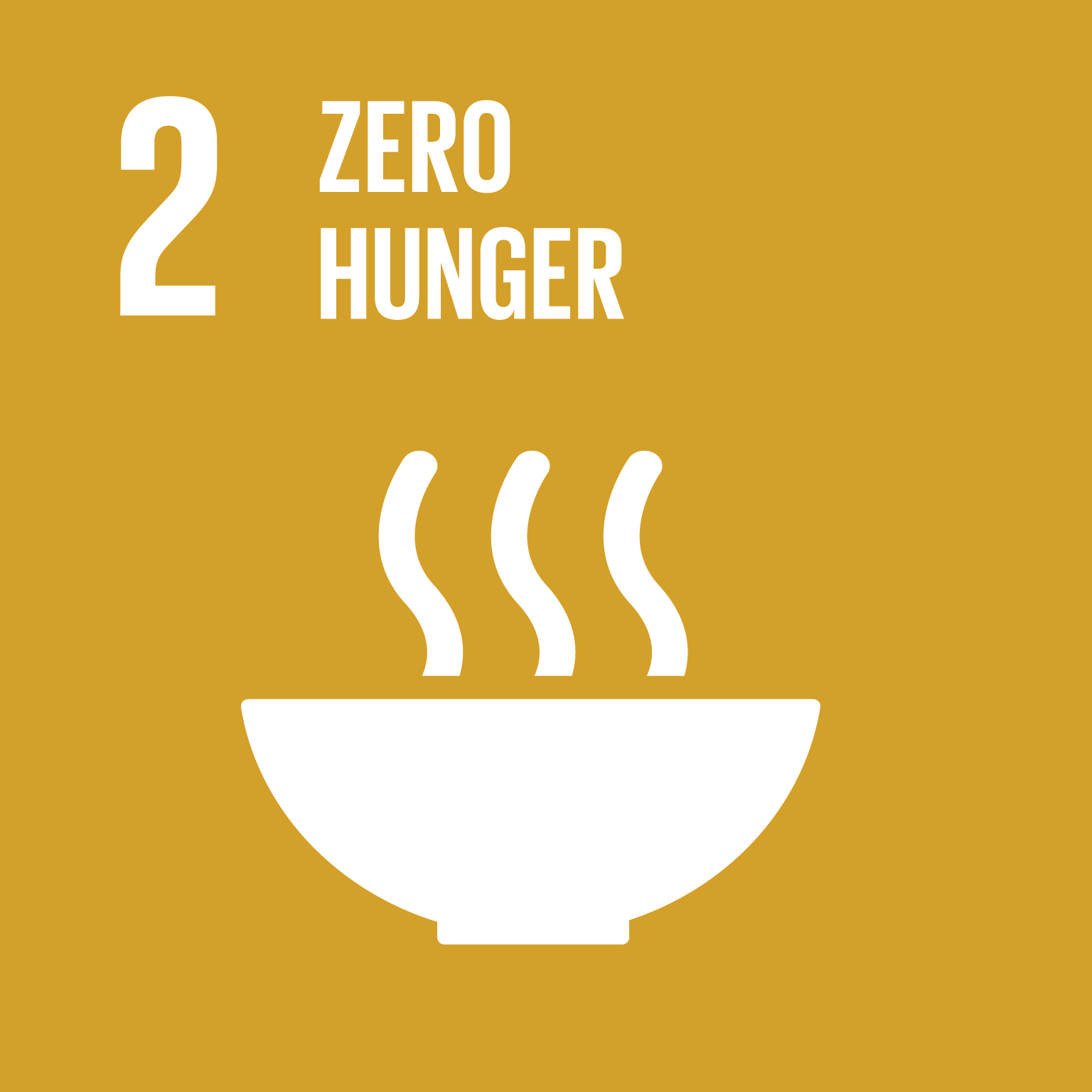 UN SDG 2 Zero Hunger badge