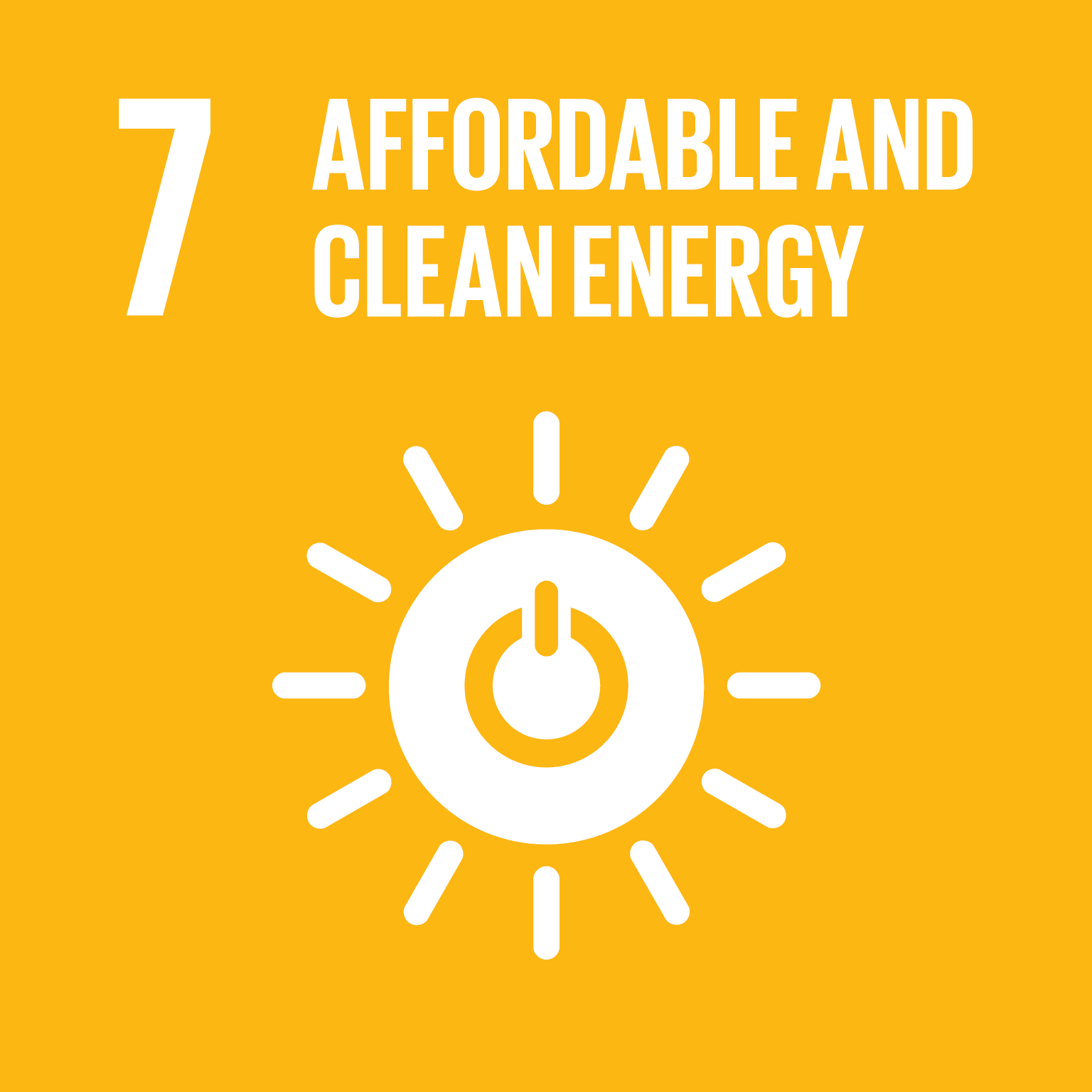 UN SDG 7 Affordable & Clean Energy badge